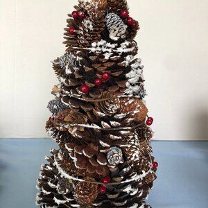 Essential Home 12" Pine Cone Christmas Tree #G9